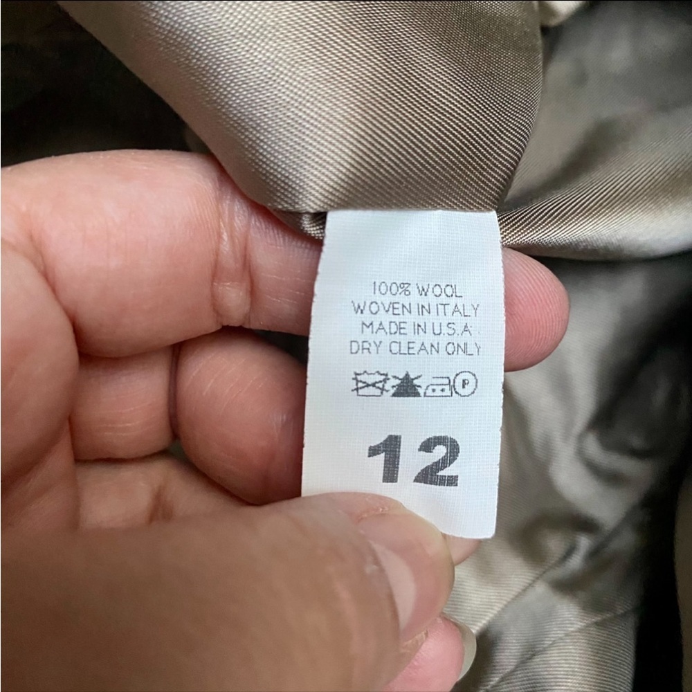 Steve by Searle Italian Wool Gray Car Coat Made in USA Size 12 - Picture 12 of 12